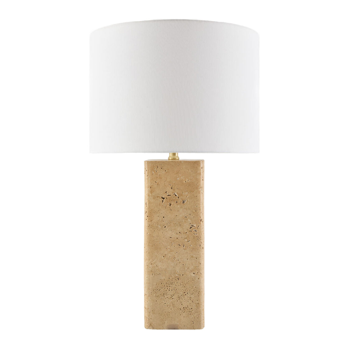   Modern European furniture - Burnished Beige Travertine Table Lamp - www.oroa.com | Oroa.com