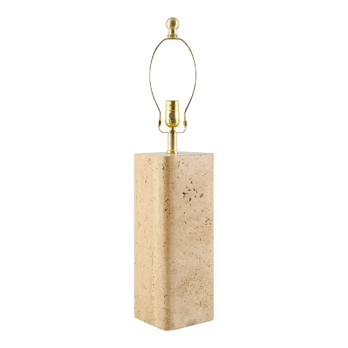   Modern European furniture - Burnished Beige Travertine Table Lamp - www.oroa.com | Oroa.com