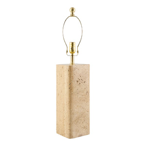   Modern European furniture - Burnished Beige Travertine Table Lamp - www.oroa.com | Oroa.com