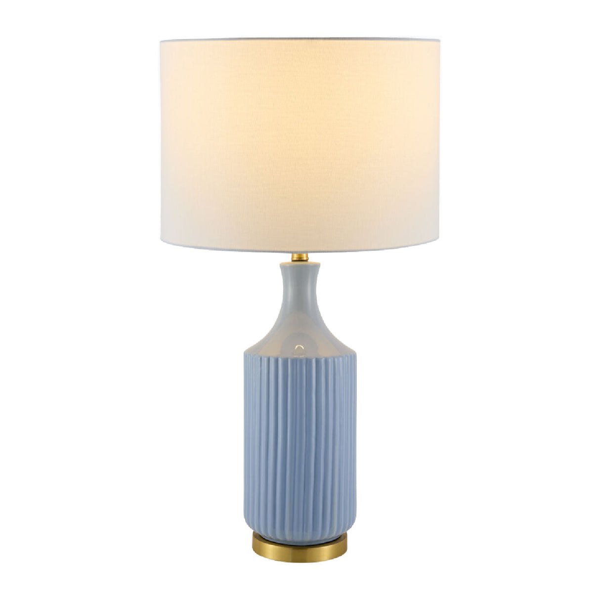   Modern European furniture - Fluted Glazed Ceramic Table Lamp - www.oroa.com | Oroa.com
