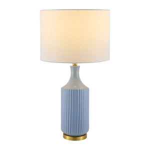  Modern European furniture - Fluted Glazed Ceramic Table Lamp - www.oroa.com | Oroa.com