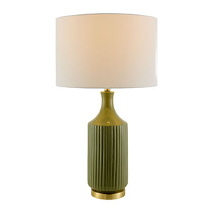   Modern European furniture - Fluted Glazed Ceramic Table Lamp - www.oroa.com | Oroa.com