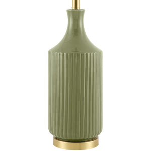   Modern European furniture - Fluted Glazed Ceramic Table Lamp - www.oroa.com | Oroa.com