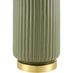   Modern European furniture - Fluted Glazed Ceramic Table Lamp - www.oroa.com | Oroa.com