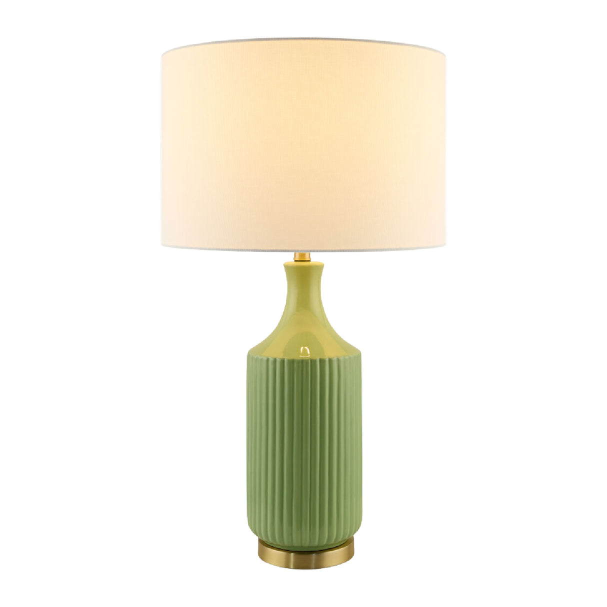   Modern European furniture - Fluted Glazed Ceramic Table Lamp - www.oroa.com | Oroa.com