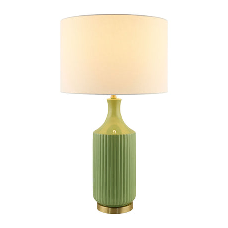   Modern European furniture - Fluted Glazed Ceramic Table Lamp - www.oroa.com | Oroa.com