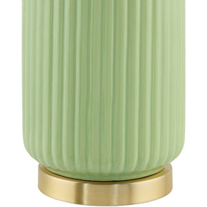   Modern European furniture - Fluted Glazed Ceramic Table Lamp - www.oroa.com | Oroa.com