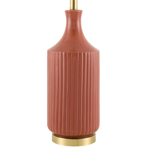  Modern European furniture - Fluted Glazed Ceramic Table Lamp - www.oroa.com | Oroa.com