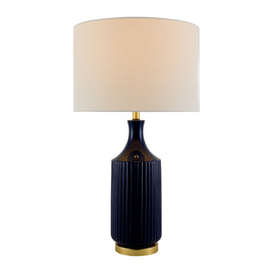   Modern European furniture - Fluted Glazed Ceramic Table Lamp - www.oroa.com | Oroa.com