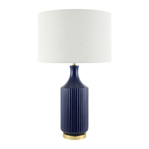   Modern European furniture - Fluted Glazed Ceramic Table Lamp - www.oroa.com | Oroa.com