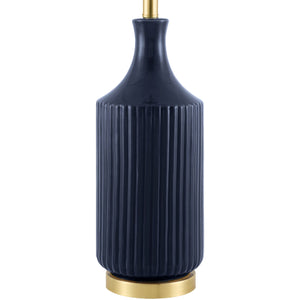   Modern European furniture - Fluted Glazed Ceramic Table Lamp - www.oroa.com | Oroa.com