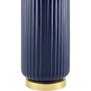  Modern European furniture - Fluted Glazed Ceramic Table Lamp - www.oroa.com | Oroa.com