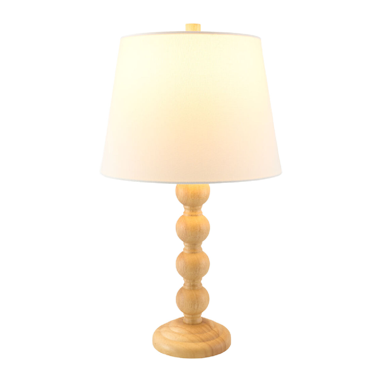   Modern European furniture - Rubberwood Beige Linen Table Lamp - www.oroa.com | Oroa.com