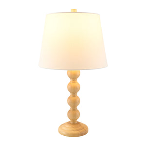   Modern European furniture - Rubberwood Beige Linen Table Lamp - www.oroa.com | Oroa.com