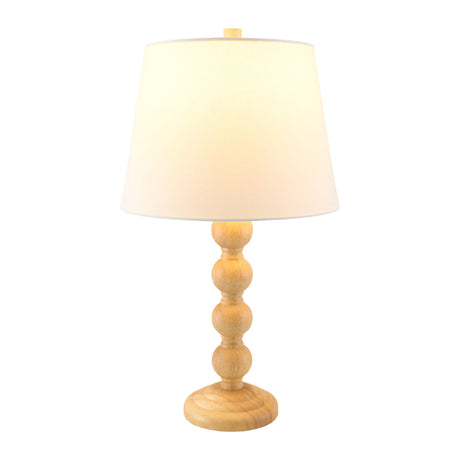   Modern European furniture - Rubberwood Beige Linen Table Lamp - www.oroa.com | Oroa.com