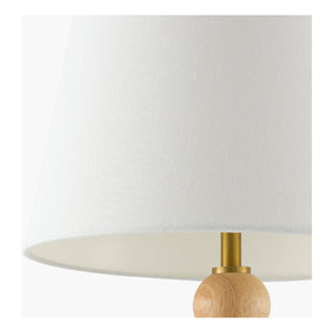   Modern European furniture - Rubberwood Beige Linen Table Lamp - www.oroa.com | Oroa.com