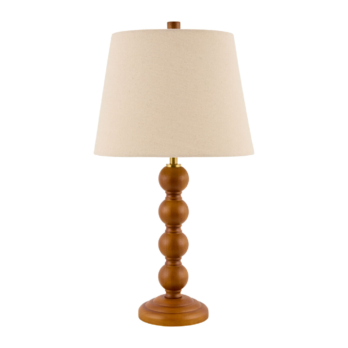   Modern European furniture - Rubberwood Beige Linen Table Lamp - www.oroa.com | Oroa.com