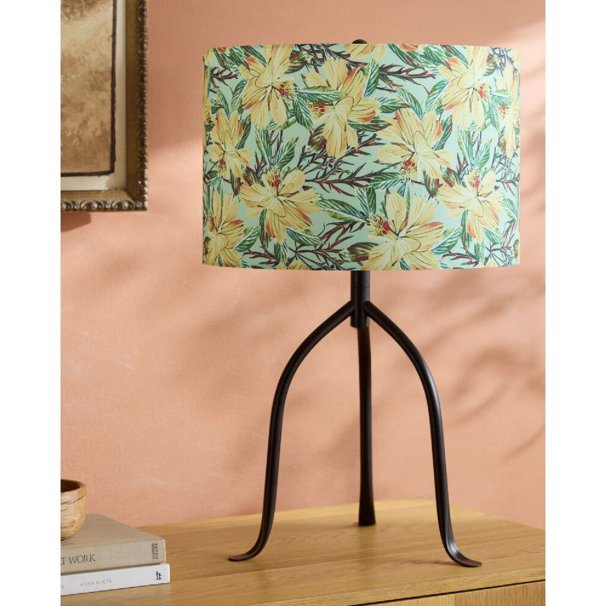   Modern European furniture - Floral Print Linen Table Lamp S - www.oroa.com | Oroa.com