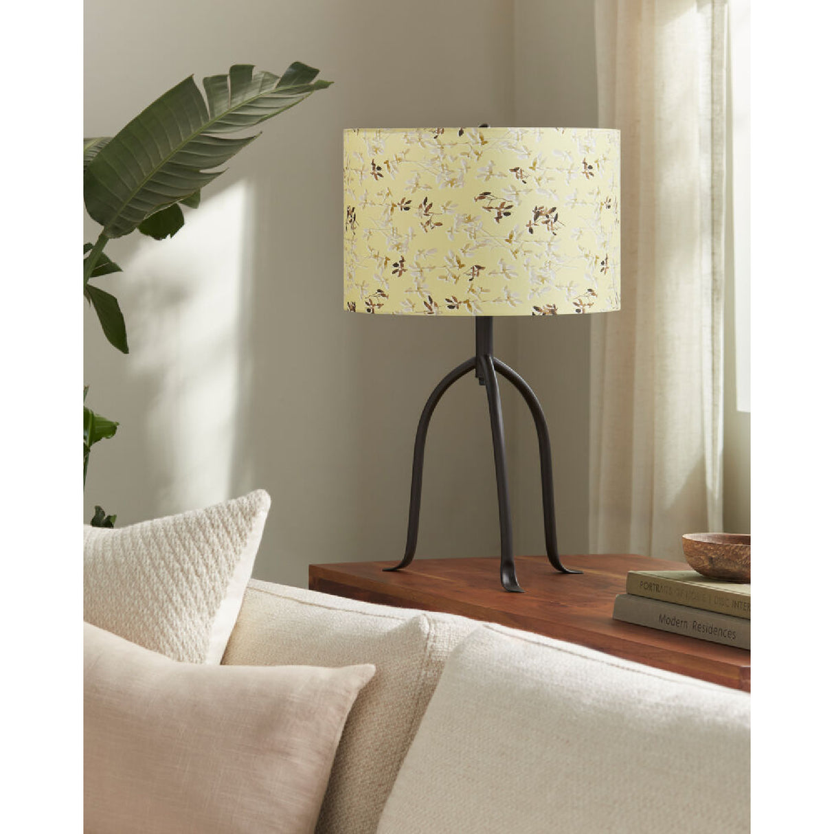   Modern European furniture - Floral Print Linen Table Lamp S - www.oroa.com | Oroa.com