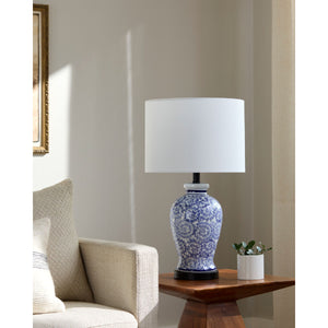   Modern European furniture - Blue Vines Ceramic Table Lamp - www.oroa.com | Oroa.com