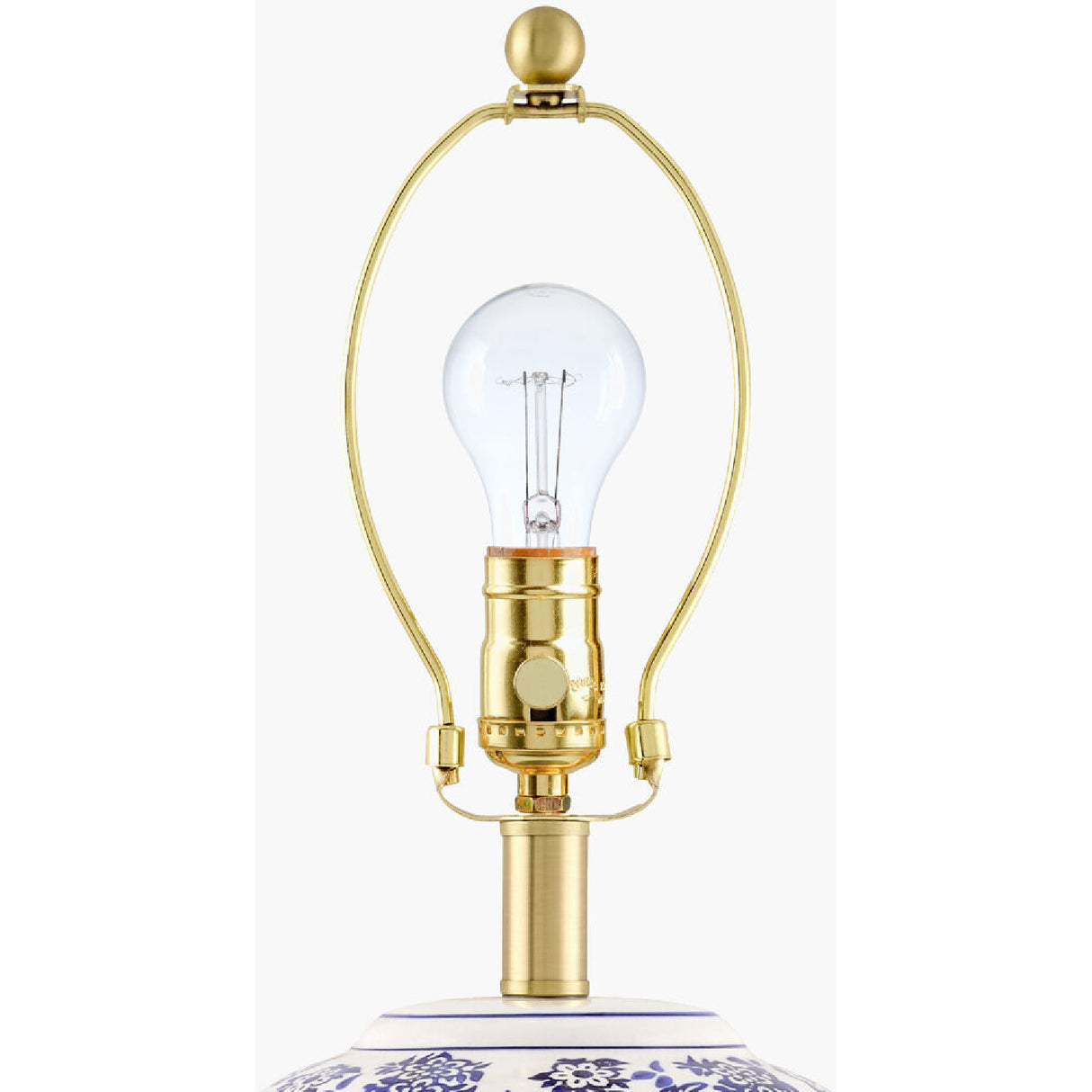   Modern European furniture - Blue Flowers Ceramic Table Lamp - www.oroa.com | Oroa.com
