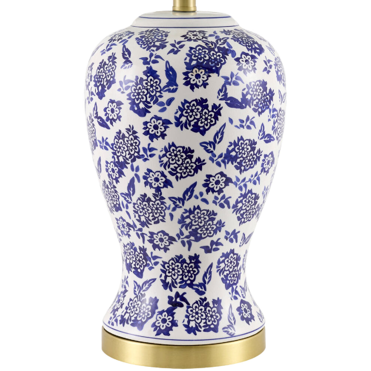   Modern European furniture - Blue Flowers Ceramic Table Lamp - www.oroa.com | Oroa.com