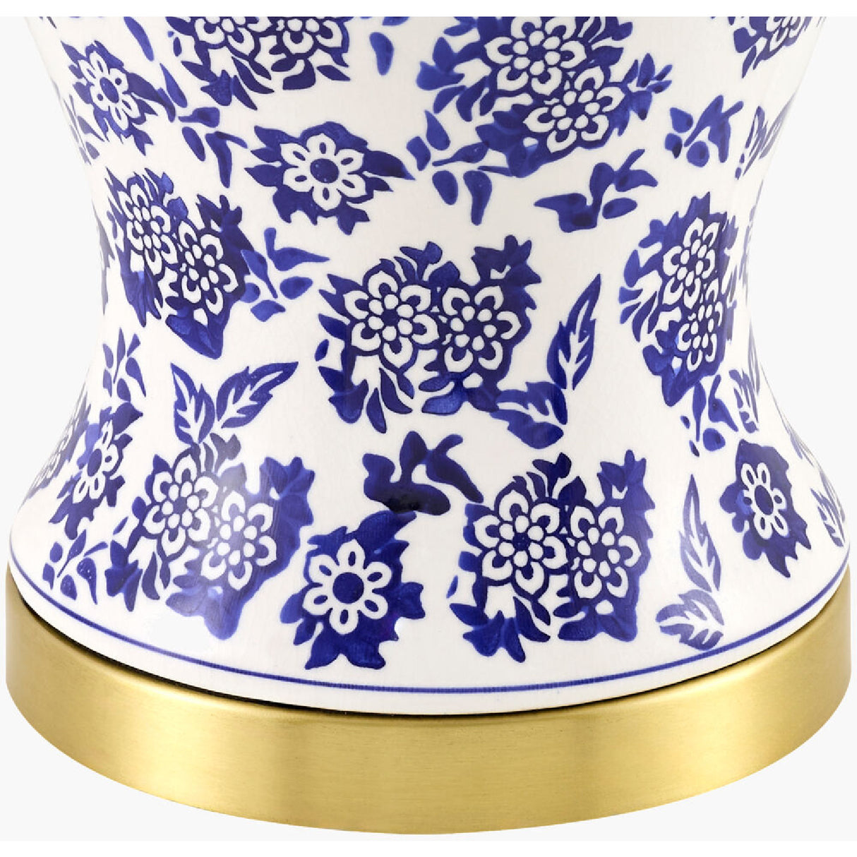   Modern European furniture - Blue Flowers Ceramic Table Lamp - www.oroa.com | Oroa.com