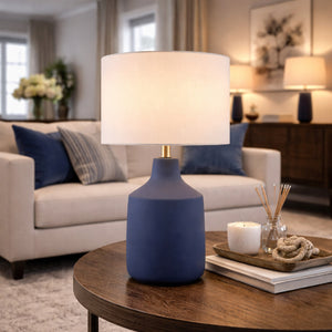   Modern European furniture - Painted Cement Accent Table Lamp - www.oroa.com | Oroa.com