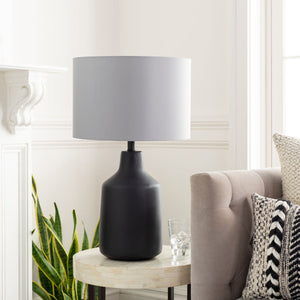   Modern European furniture - Concrete Base Linen Table Lamp - www.oroa.com | Oroa.com