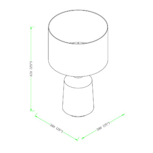   Modern European furniture - Concrete Base Linen Table Lamp - www.oroa.com | Oroa.com