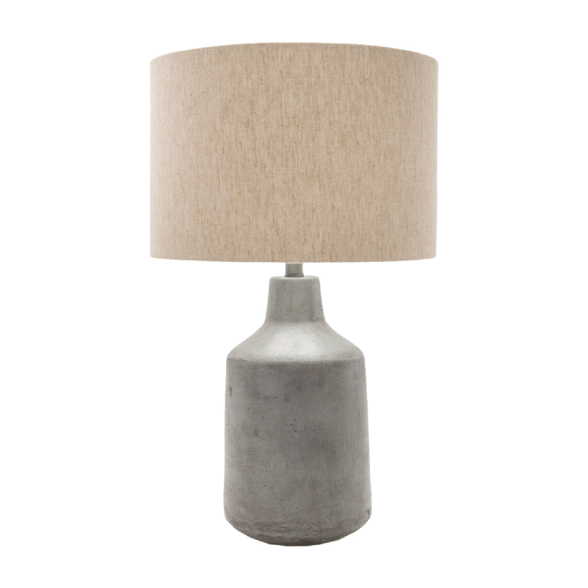   Modern European furniture - Concrete Base Linen Table Lamp - www.oroa.com | Oroa.com