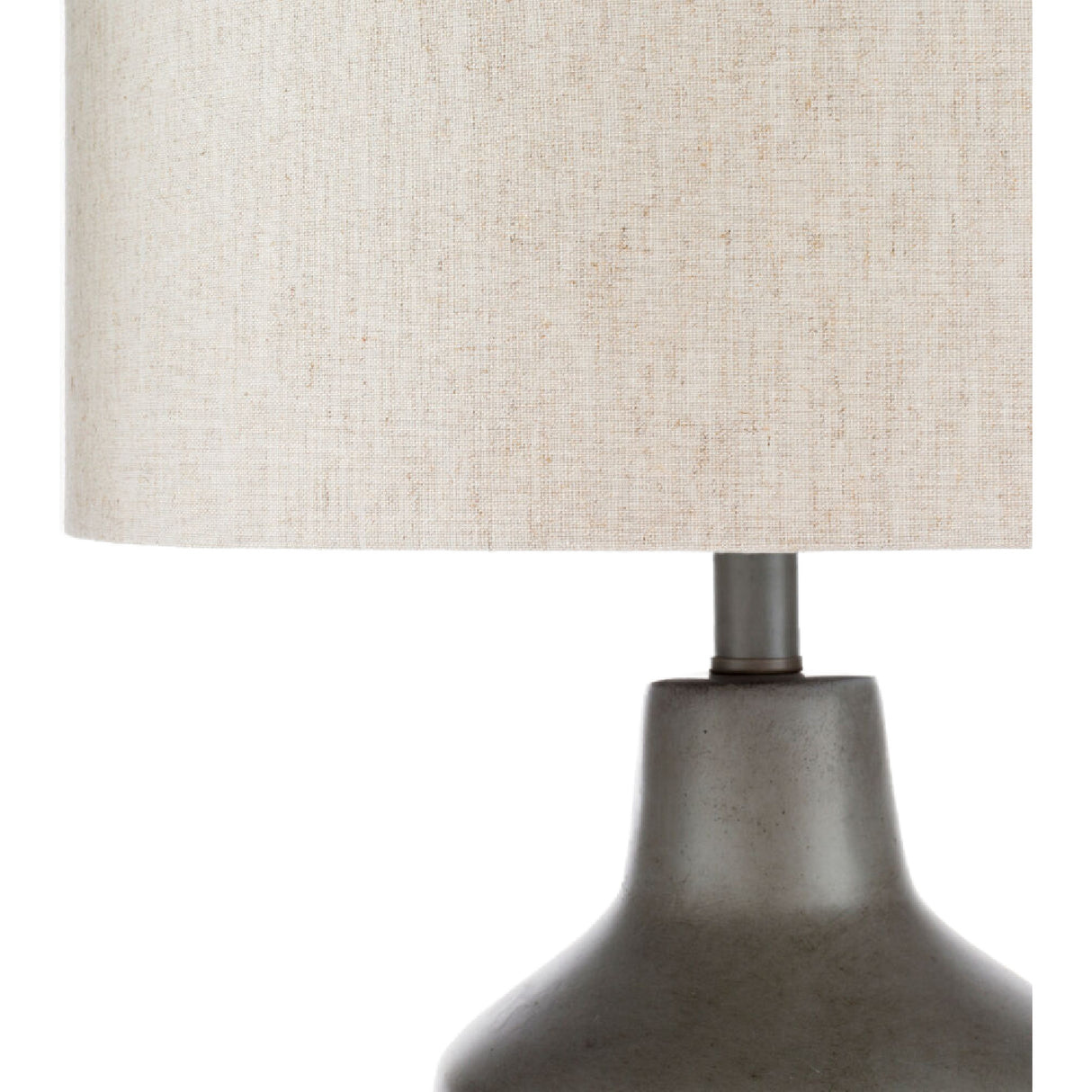   Modern European furniture - Concrete Base Linen Table Lamp - www.oroa.com | Oroa.com