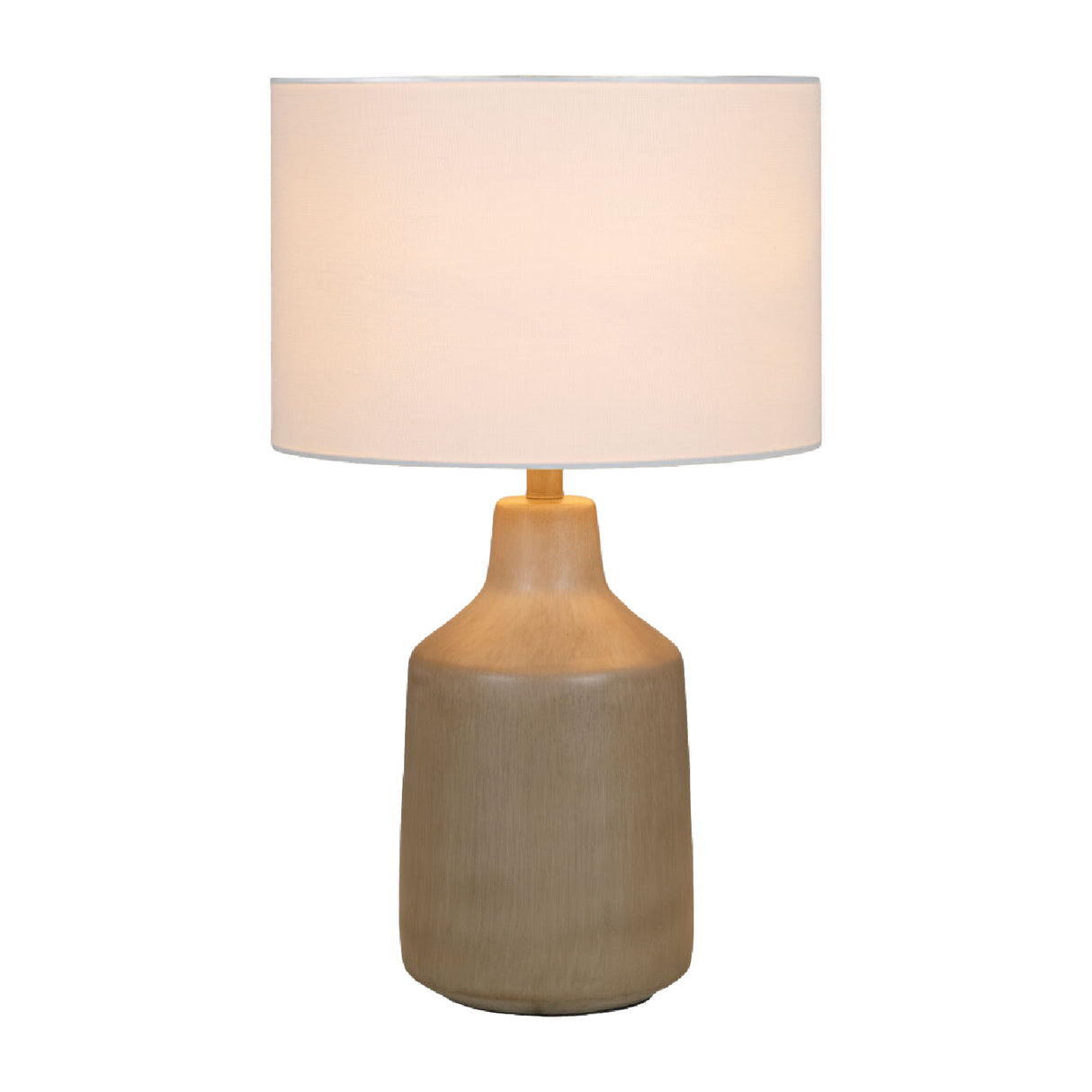   Modern European furniture - Concrete Base Linen Table Lamp - www.oroa.com | Oroa.com