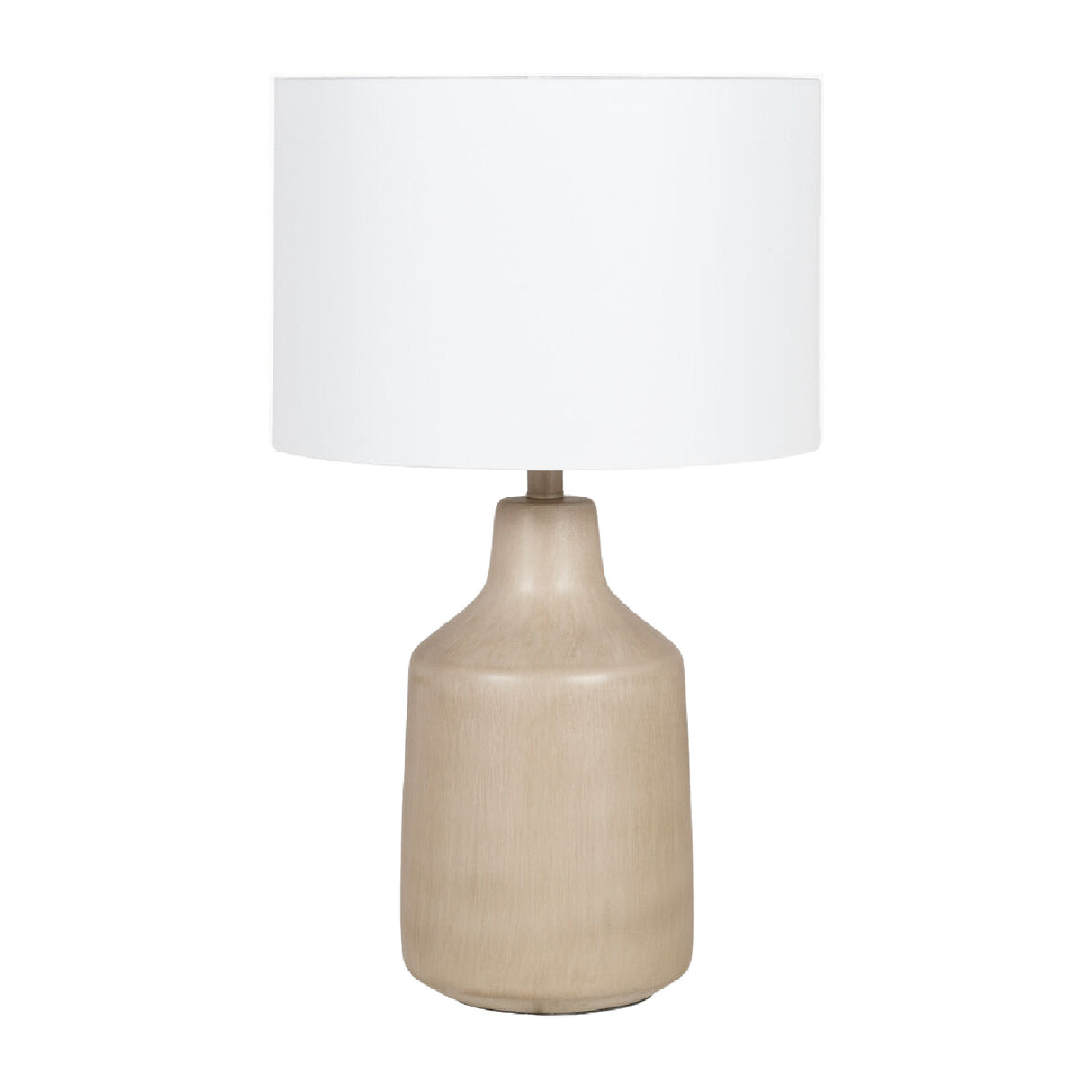   Modern European furniture - Concrete Base Linen Table Lamp - www.oroa.com | Oroa.com
