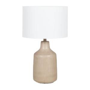   Modern European furniture - Concrete Base Linen Table Lamp - www.oroa.com | Oroa.com