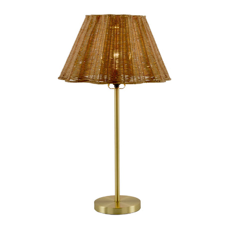   Modern European furniture - Wavy Rattan Accent Table Lamp - www.oroa.com | Oroa.com