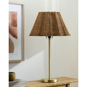   Modern European furniture - Wavy Rattan Accent Table Lamp - www.oroa.com | Oroa.com