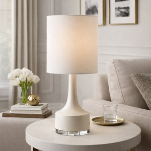   Modern European furniture - Glazed Ceramic Cotton Table Lamp - www.oroa.com | Oroa.com