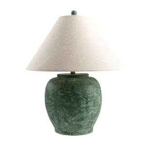   Modern European furniture - Painted Cement Linen Table Lamp - www.oroa.com | Oroa.com