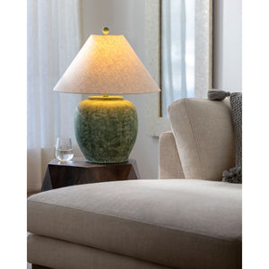   Modern European furniture - Painted Cement Linen Table Lamp - www.oroa.com | Oroa.com