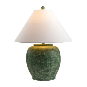   Modern European furniture - Painted Cement Linen Table Lamp - www.oroa.com | Oroa.com