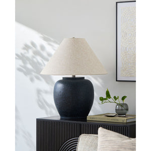   Modern European furniture - Painted Cement Linen Table Lamp - www.oroa.com | Oroa.com