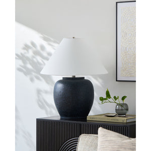   Modern European furniture - Painted Cement Linen Table Lamp - www.oroa.com | Oroa.com