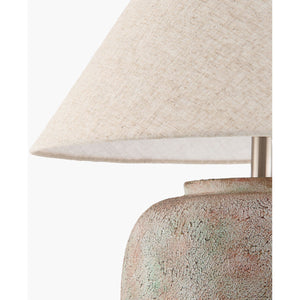   Modern European furniture - Painted Cement Linen Table Lamp - www.oroa.com | Oroa.com