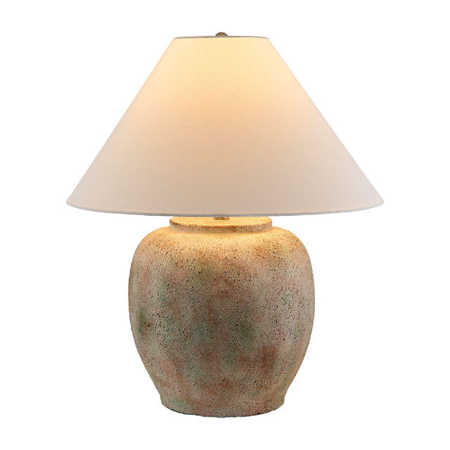 Modern European furniture - Painted Cement Linen Table Lamp - www.oroa.com