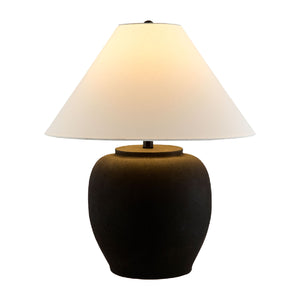   Modern European furniture - Painted Cement Linen Table Lamp - www.oroa.com | Oroa.com