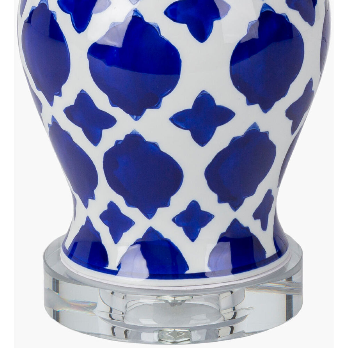   Modern European furniture - Blue Patterned Ceramic Table Lamp - www.oroa.com | Oroa.com