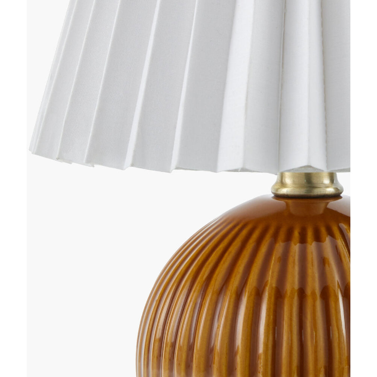   Modern European furniture - Pleated Linen Ceramic Table Lamp - www.oroa.com | Oroa.com
