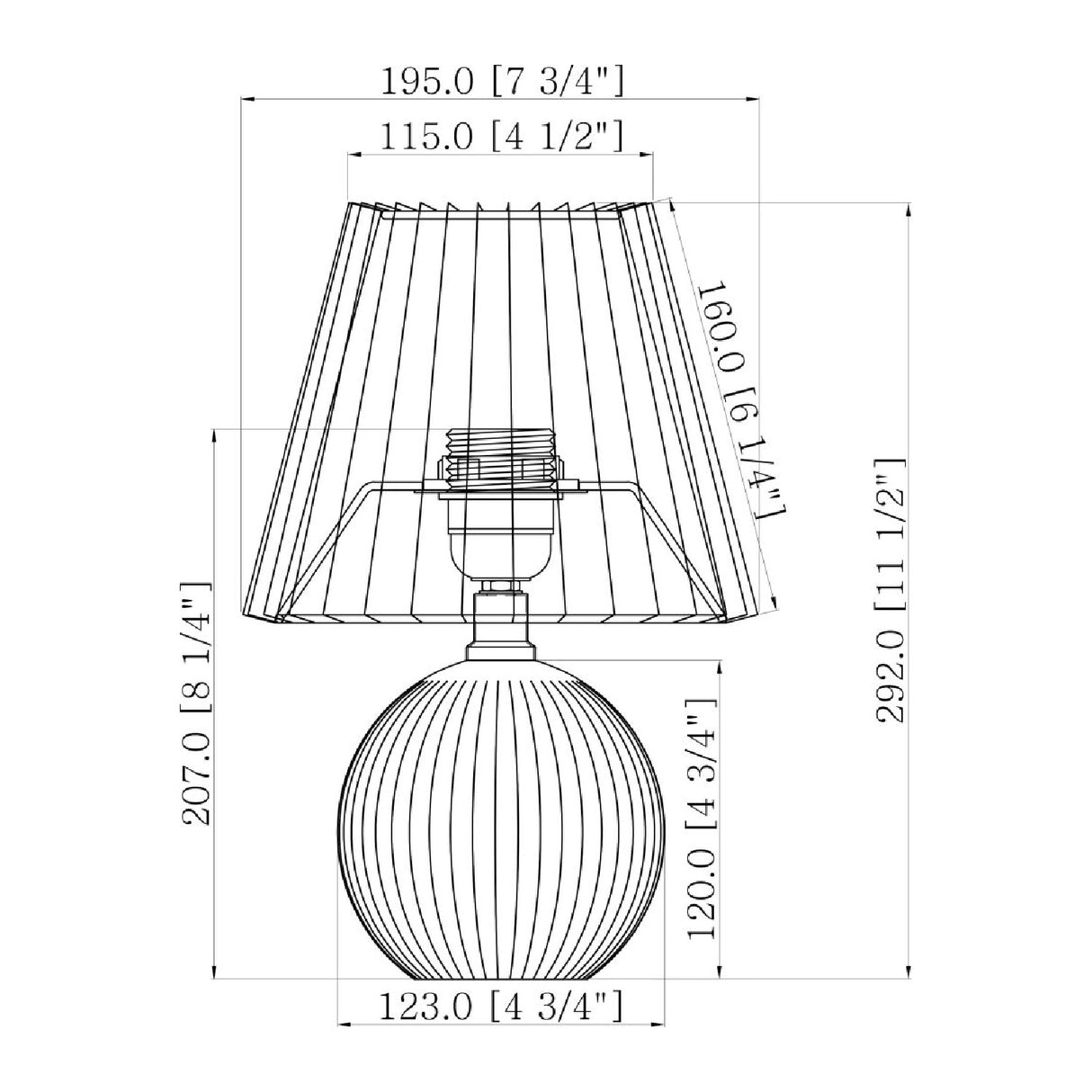   Modern European furniture - Pleated Linen Ceramic Table Lamp - www.oroa.com | Oroa.com