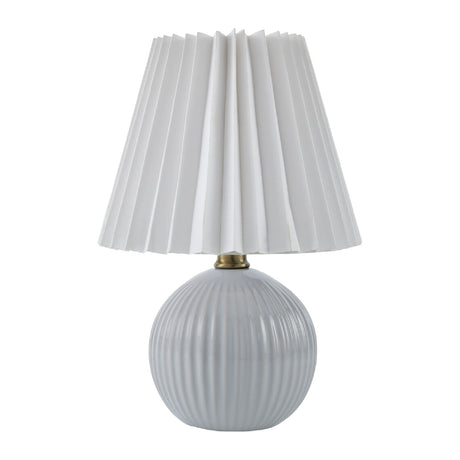   Modern European furniture - Pleated Linen Ceramic Table Lamp - www.oroa.com | Oroa.com